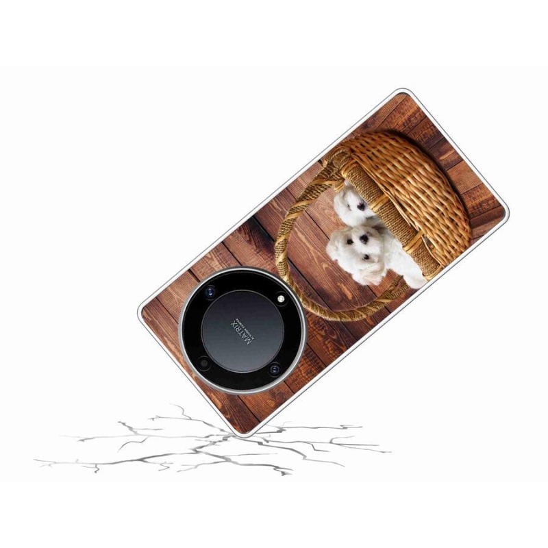 Gél borítás mmCase a Honor Magic 5 Lite 5G számára - kölyökkutyák