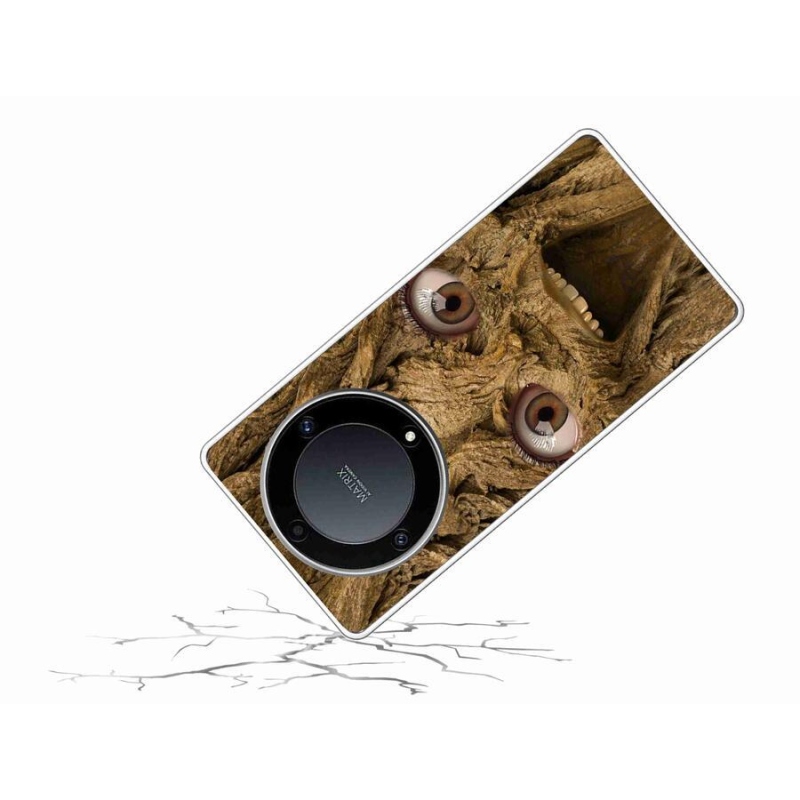 Gél borító mmCase a Honor Magic 5 Lite 5G számára - boldog fa szemekkel