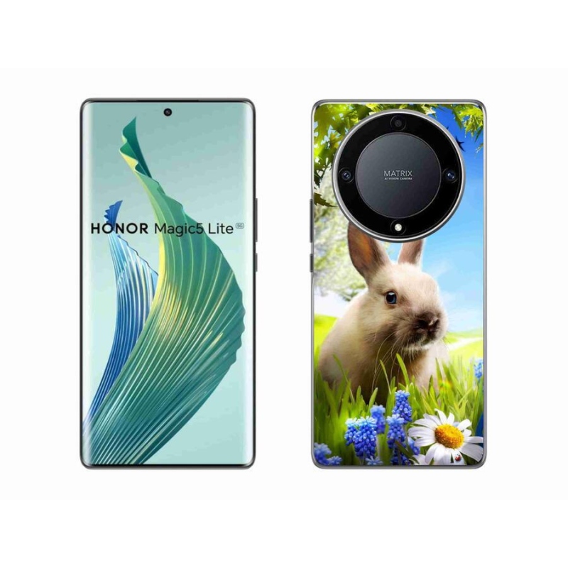 Gél borítás mmCase a Honor Magic 5 Lite 5G számára - nyuszi