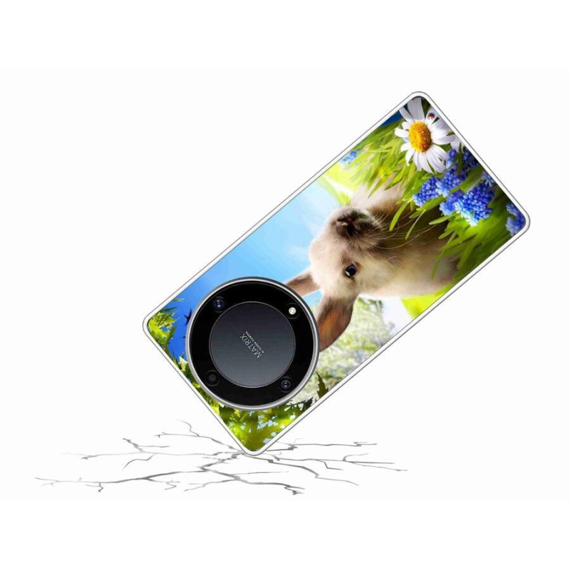 Gél borítás mmCase a Honor Magic 5 Lite 5G számára - nyuszi