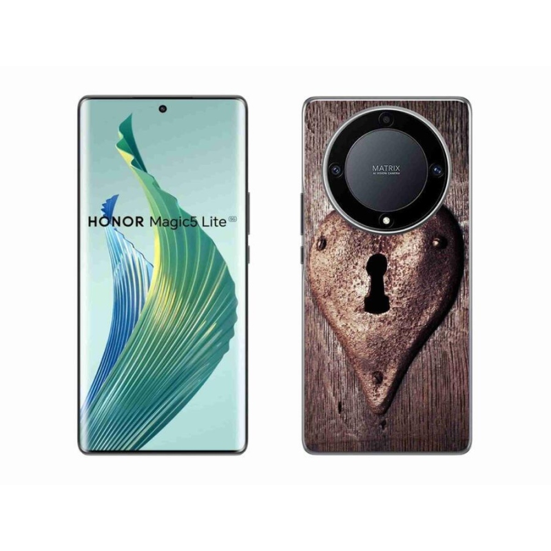 Gél borítás mmCase a Honor Magic 5 Lite 5G készülékhez - szív alakú zár