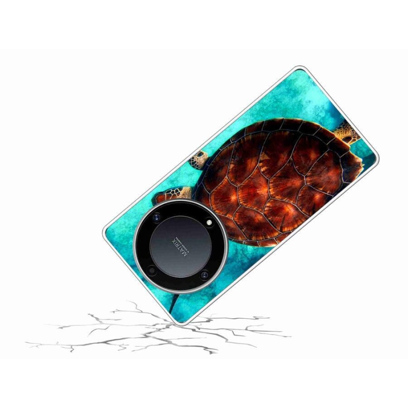 Zselés borítás mmCase a Honor Magic 5 Lite 5G számára - teknősbéka