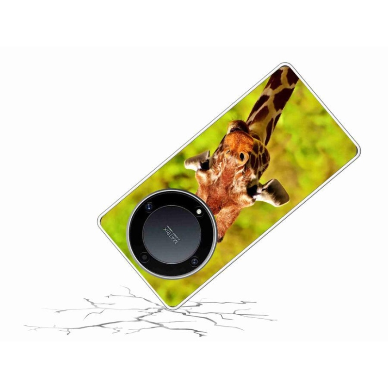 Zselés borítás mmCase a Honor Magic 5 Lite 5G készülékhez - zsiráf