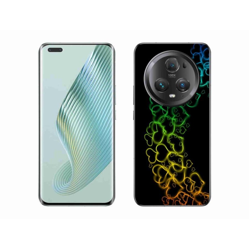Zselés borítás mmCase a Honor Magic 5 Pro 5G készülékhez - színes szívek