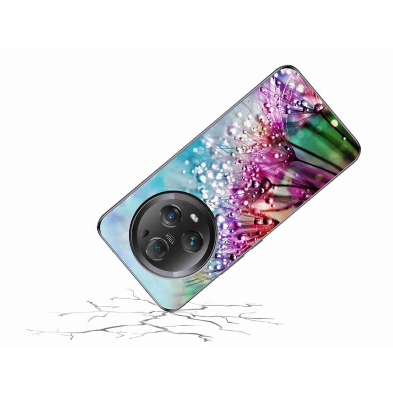 Gél borítás mmCase a Honor Magic 5 Pro 5G számára - színes virágok