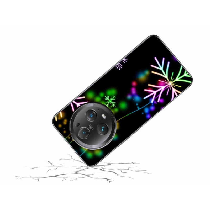 Zselés borítás mmCase a Honor Magic 5 Pro 5G készülékhez - színes pelyhekkel