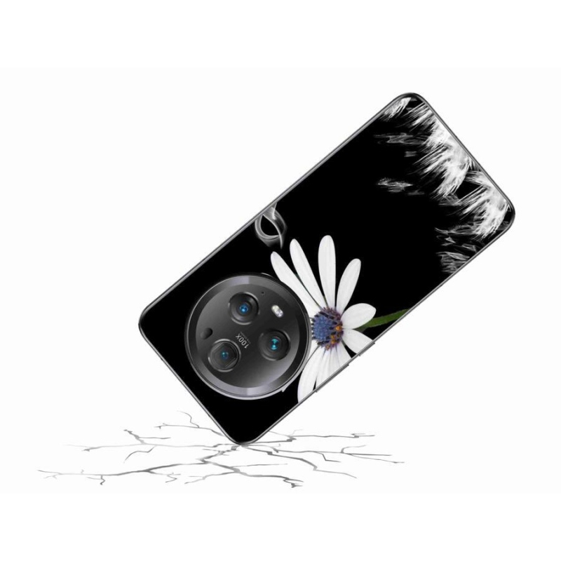 Zselés borítás mmCase a Honor Magic 5 Pro 5G készülékhez - fehér virág