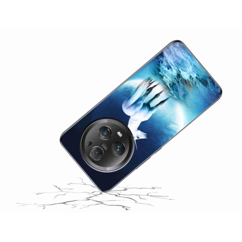 Zselés borítás mmCase a Honor Magic 5 Pro 5G készülékhez - fehér egyszarvú