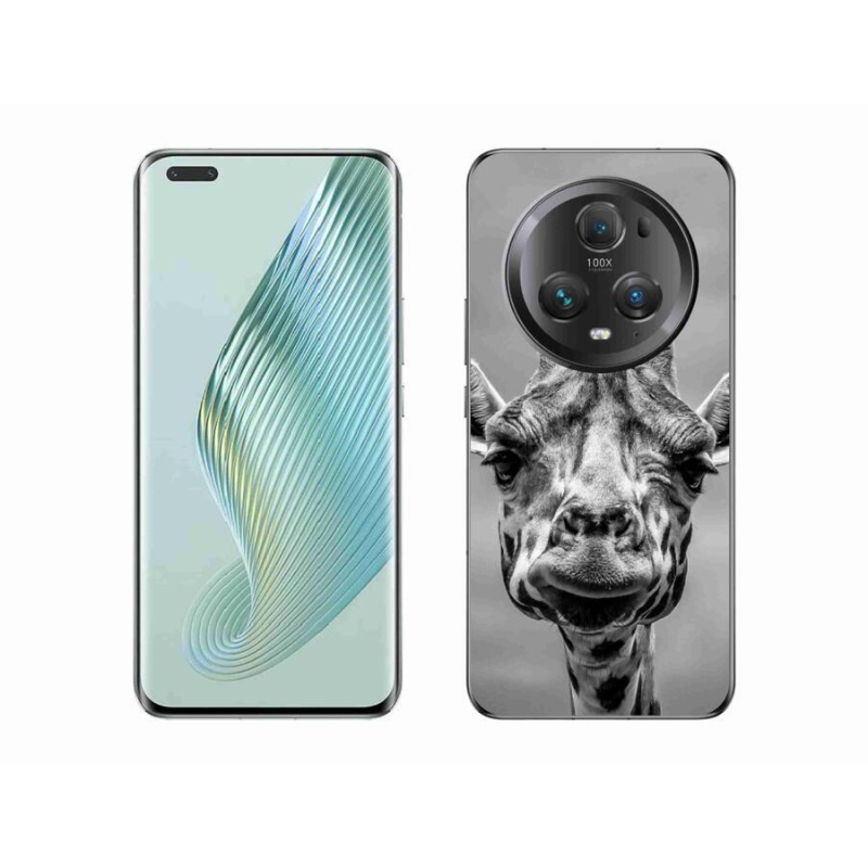 Zselés borítás mmCase a Honor Magic 5 Pro 5G készülékhez - fekete-fehér zsiráf