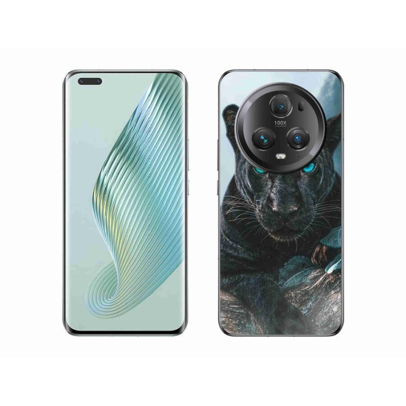 Zselés borítás mmCase a Honor Magic 5 Pro 5G készülékhez - fekete párduc