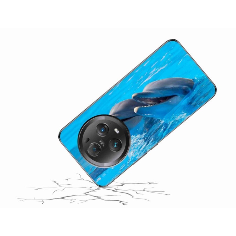 Zselés borítás mmCase a Honor Magic 5 Pro 5G készülékhez - delfinek
