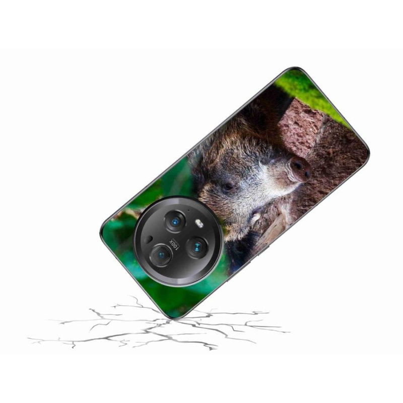 Zselés borítás mmCase a Honor Magic 5 Pro 5G számára - vaddisznó