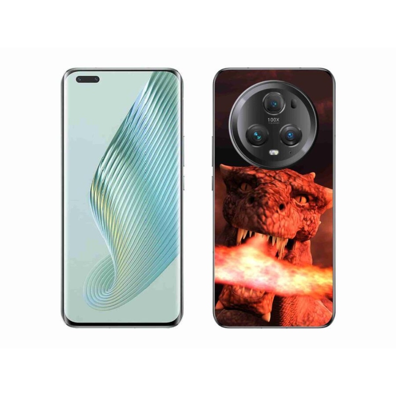 Gél borítás mmCase a Honor Magic 5 Pro 5G számára - sárkány