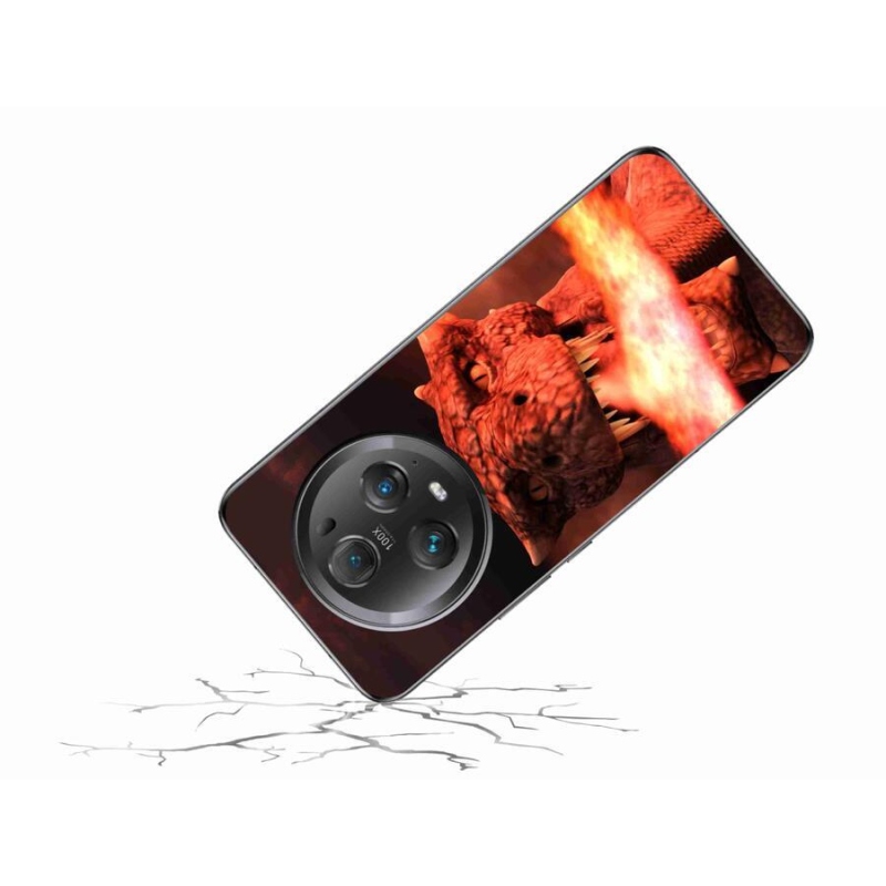 Gél borítás mmCase a Honor Magic 5 Pro 5G számára - sárkány