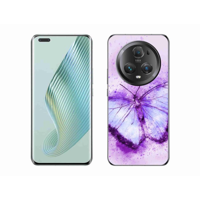 Gél borítás mmCase a Honor Magic 5 Pro 5G készülékhez - lila pillangó