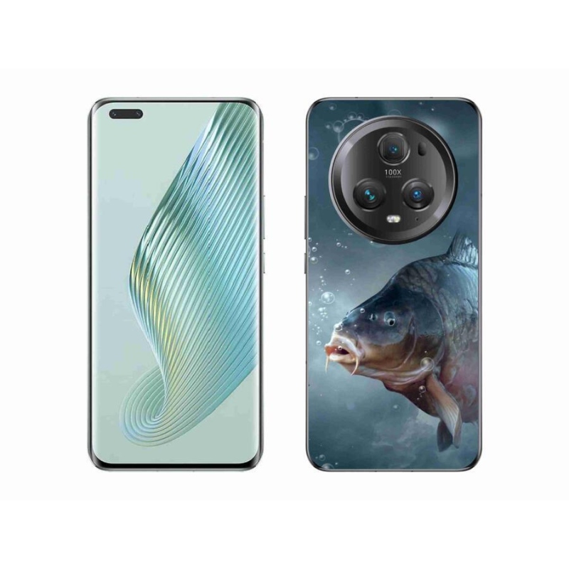 Gél borítás mmCase a Honor Magic 5 Pro 5G számára - ponty és buborékok