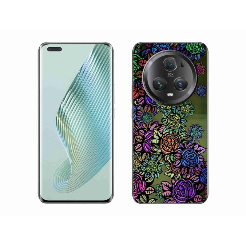 Gél borítás mmCase a Honor Magic 5 Pro 5G számára - virágok 6