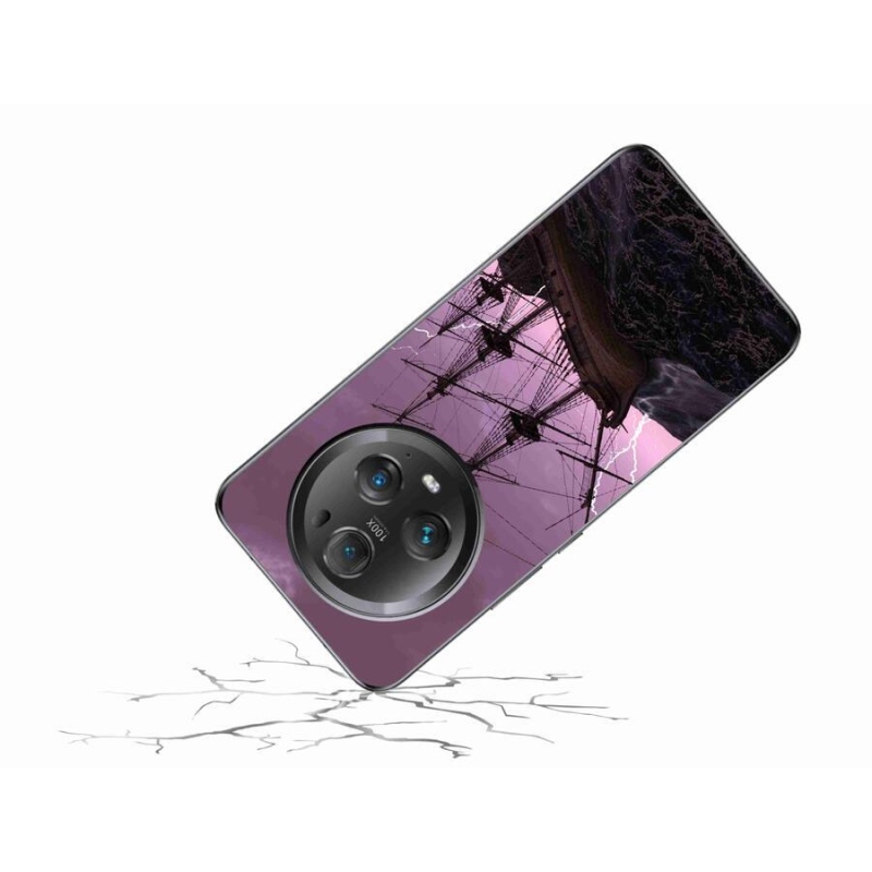 Zselés borítás mmCase a Honor Magic 5 Pro 5G számára - hajó a viharban