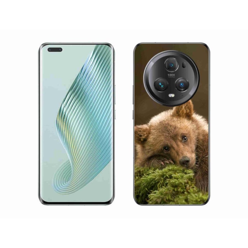 Zselés borítás mmCase a Honor Magic 5 Pro 5G számára - medve