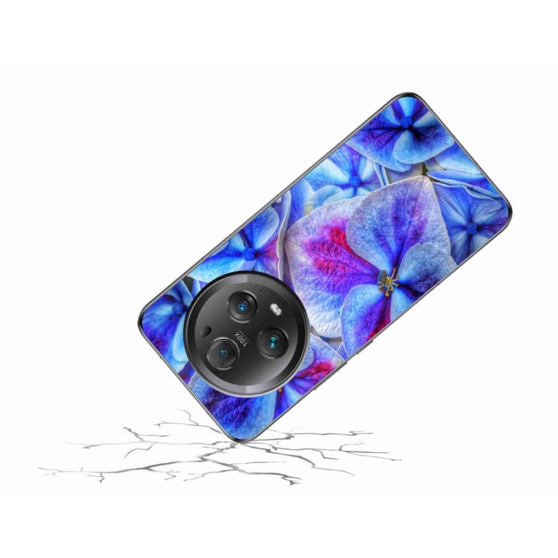 Gél védőhuzat mmCase a Honor Magic 5 Pro 5G készülékhez - kék virágok 1