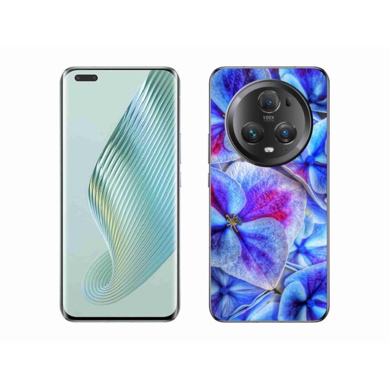 Gél védőhuzat mmCase a Honor Magic 5 Pro 5G készülékhez - kék virágok 1