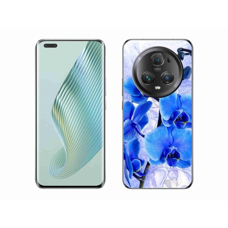 Gél védőhuzat mmCase a Honor Magic 5 Pro 5G készülékhez - kék virágok