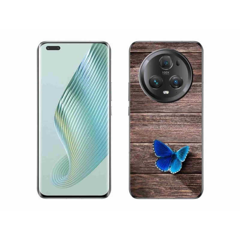 Gél védőhuzat mmCase a Honor Magic 5 Pro 5G készülékhez - kék pillangó 1