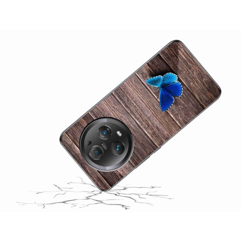 Gél védőhuzat mmCase a Honor Magic 5 Pro 5G készülékhez - kék pillangó 1