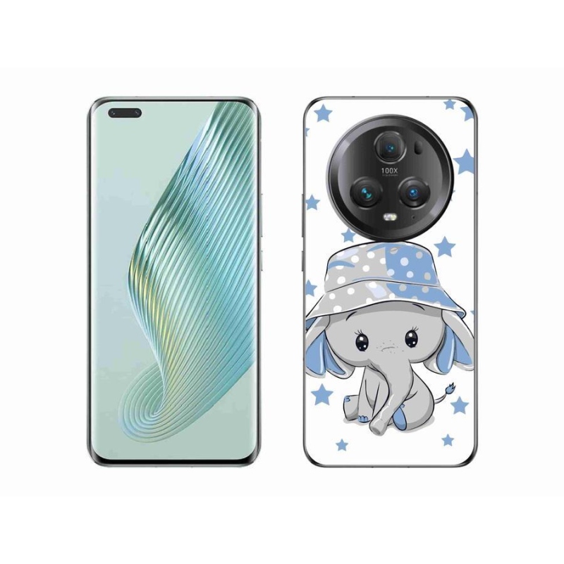 Zselés borítás mmCase a Honor Magic 5 Pro 5G készülékhez - kék elefánt