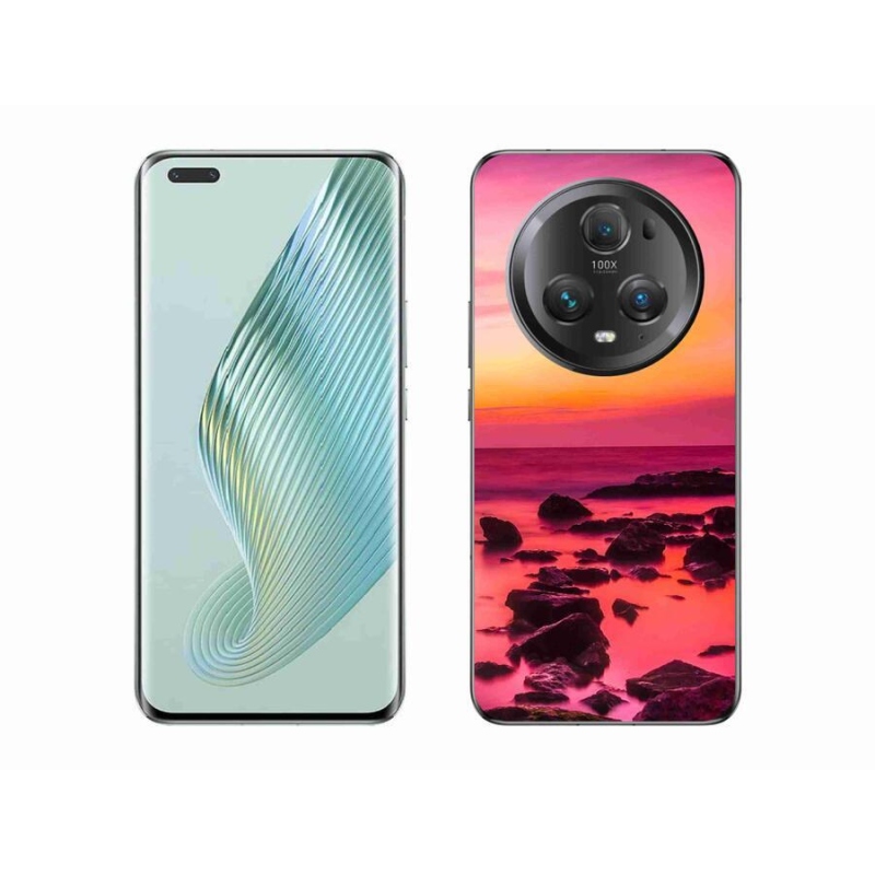 Zselés borítás mmCase a Honor Magic 5 Pro 5G számára - tenger és ragyogás