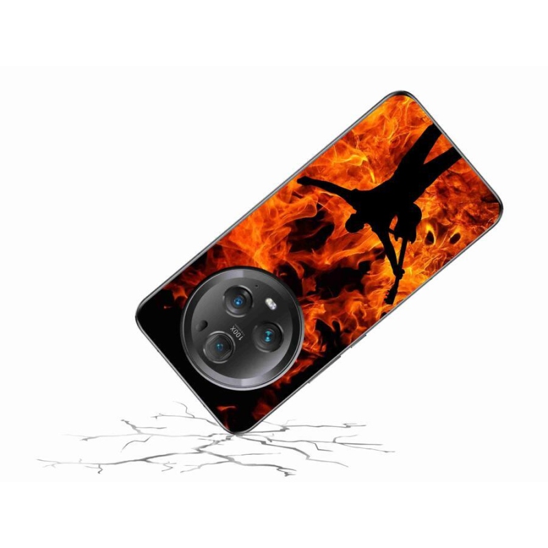 Gél borítás mmCase a Honor Magic 5 Pro 5G számára - zenész és tűz