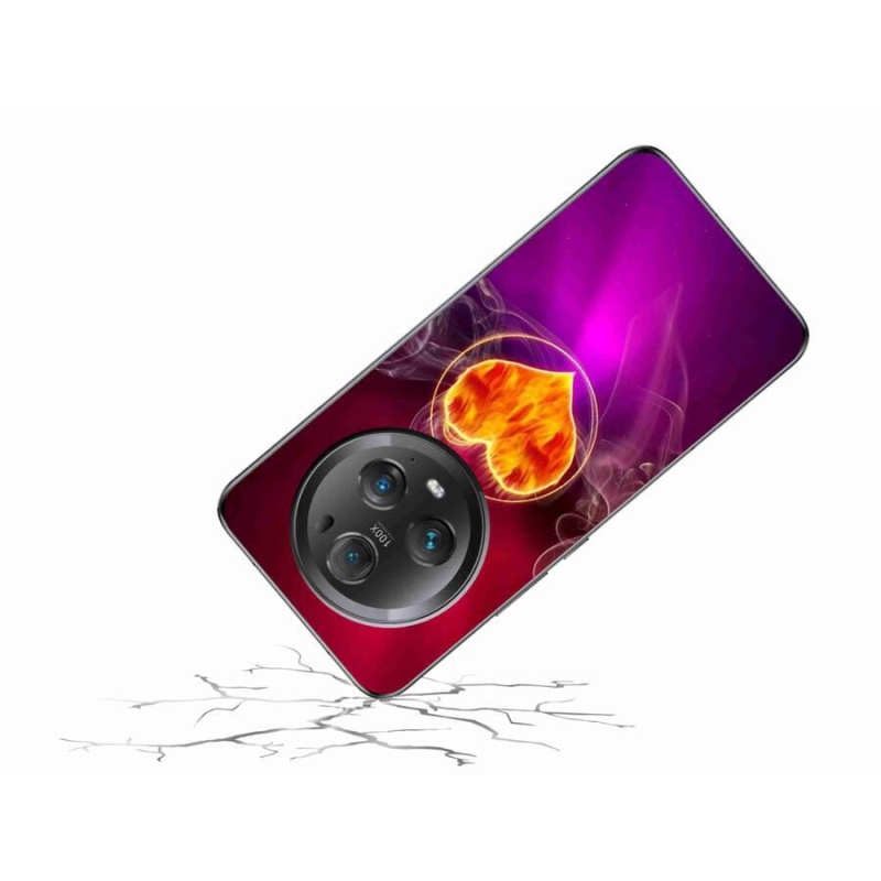Gél borítás mmCase a Honor Magic 5 Pro 5G számára - tüzes szív