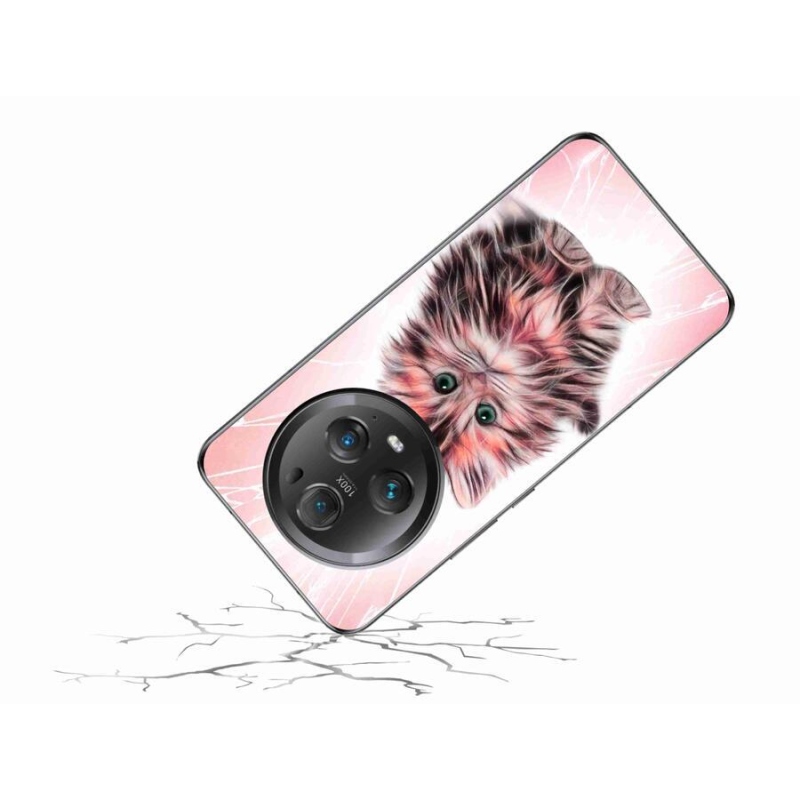 Gél borítás mmCase a Honor Magic 5 Pro 5G számára - aranyos cica