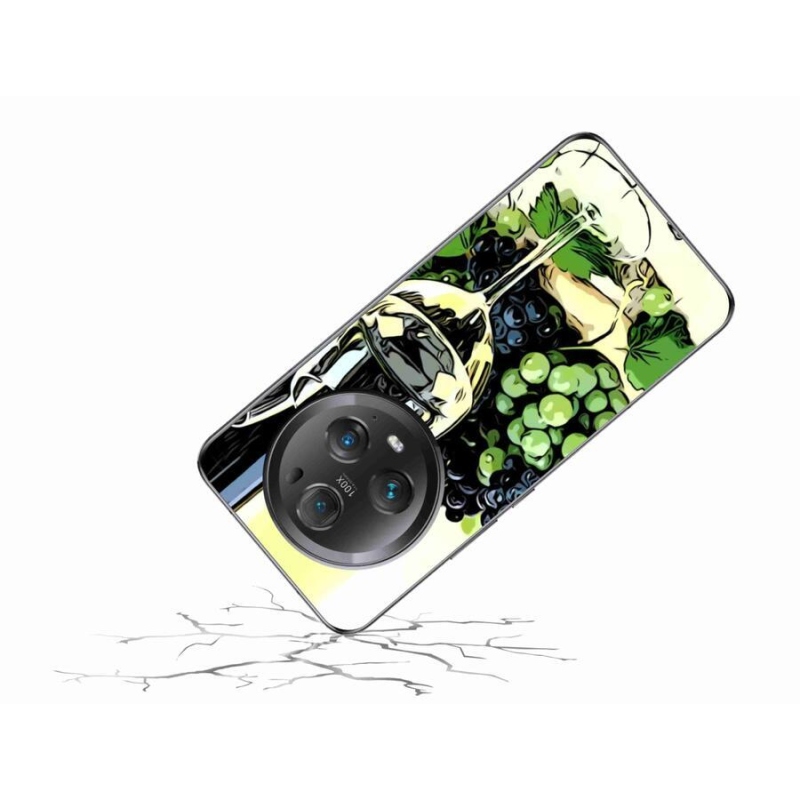 Zselés borító mmCase a Honor Magic 5 Pro 5G számára - pohár bor