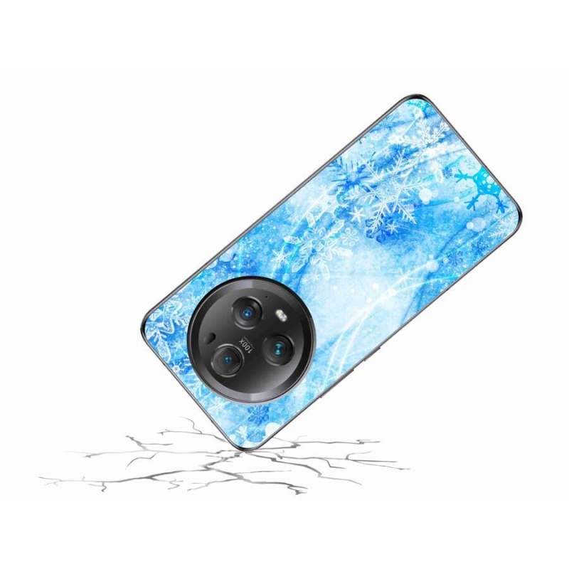 Gél borítás mmCase a Honor Magic 5 Pro 5G készülékhez - hópelyhek