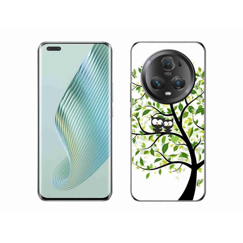 Gél borító mmCase a Honor Magic 5 Pro 5G számára - baglyok a fán