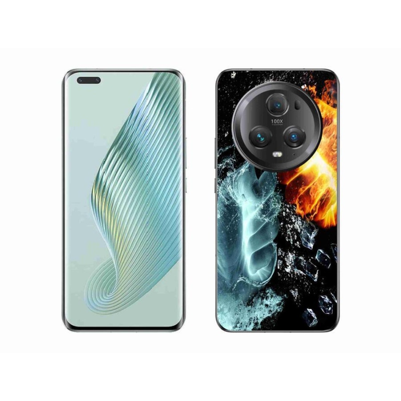 Gél borítás mmCase a Honor Magic 5 Pro 5G számára - víz és tűz