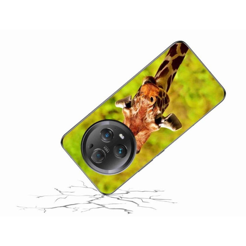 Zselés borítás mmCase a Honor Magic 5 Pro 5G készülékhez - zsiráf
