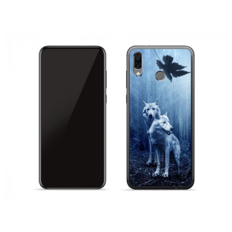 Zselés borítás mmCase a Honor Play-hez - farkasok az erdőben