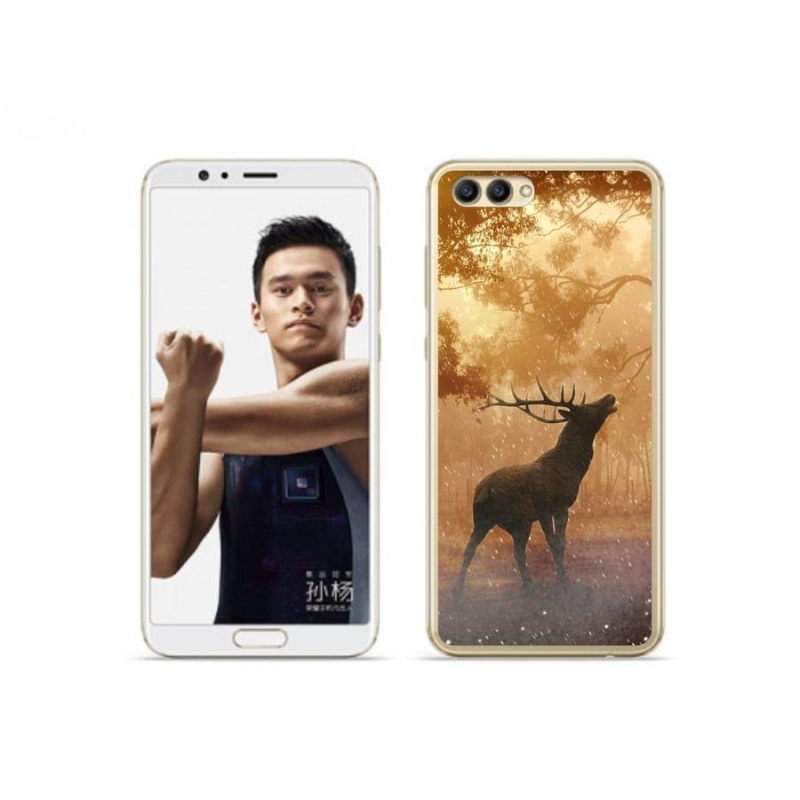 Zselés borítás mmCase a Honor View 10 készülékhez - szarvas a vadászaton