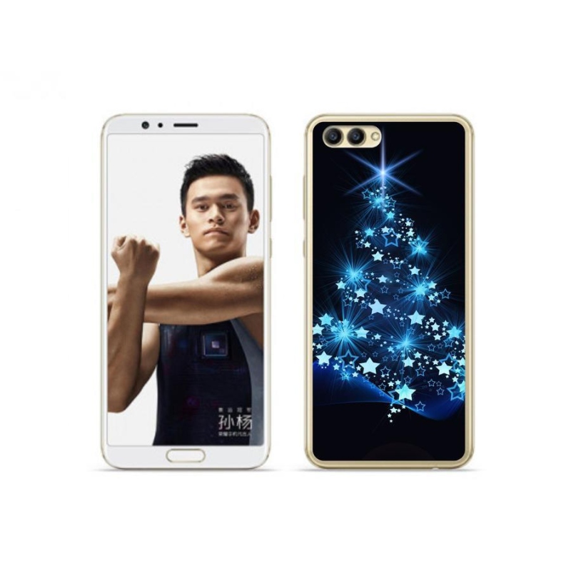 Gél borítás mmCase a Honor View 10 készülékhez - karácsonyfa