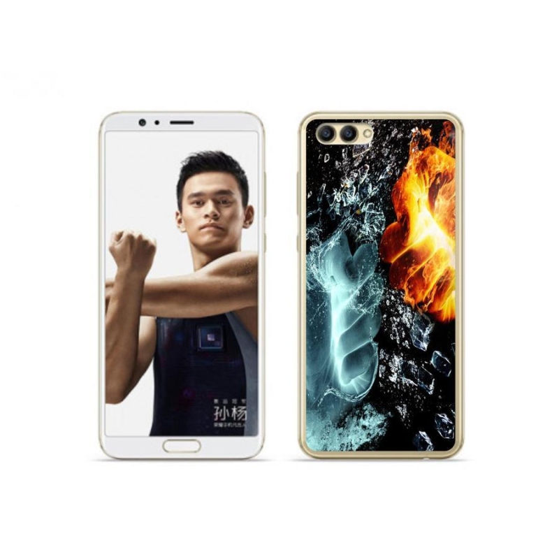 Gél borítás mmCase a Honor View 10 készülékhez - víz és tűz