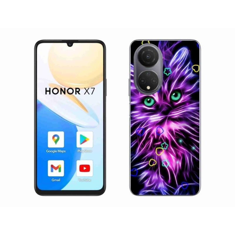 Zselés borítás mmCase a Honor X7-hez - absztrakt macska