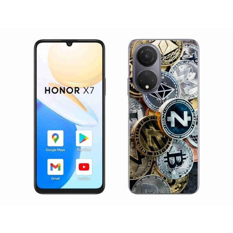 Gél borítás mmCase a Honor X7 számára - kriptovaluták