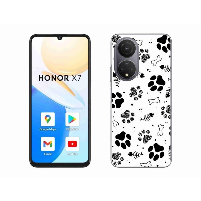 Gél borítás mmCase a Honor X7-hez - kutyamancsok 1