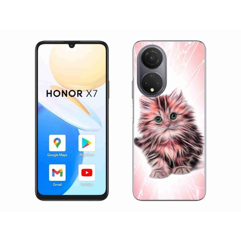 Gél borító mmCase a Honor X7-hez - aranyos cica