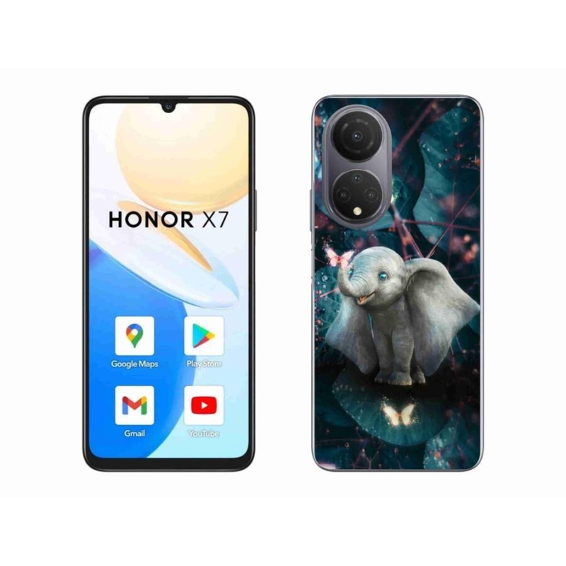 Gél borítás mmCase a Honor X7-hez - aranyos elefánt