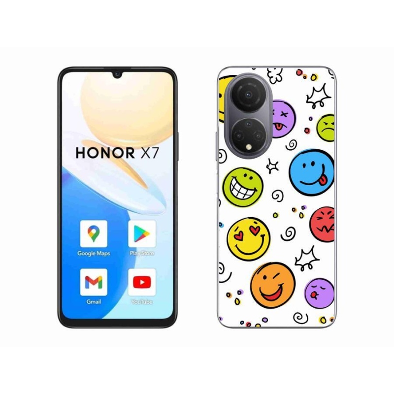 Gél borító mmCase a Honor X7 készülékhez - smiley-k