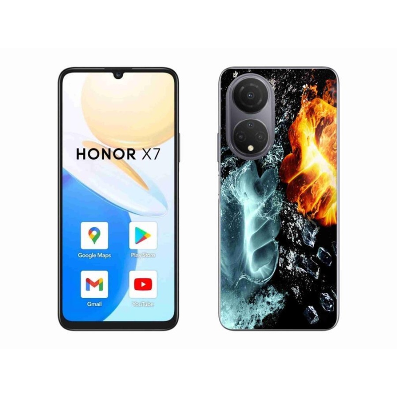 Zselés borítás mmCase a Honor X7-hez - víz és tűz