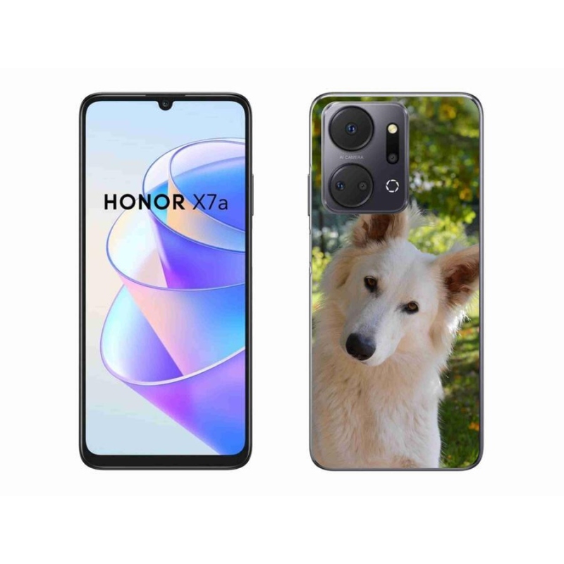 Zselés borítás mmCase a Honor X7a készülékhez - fehér Svájci juhász 1